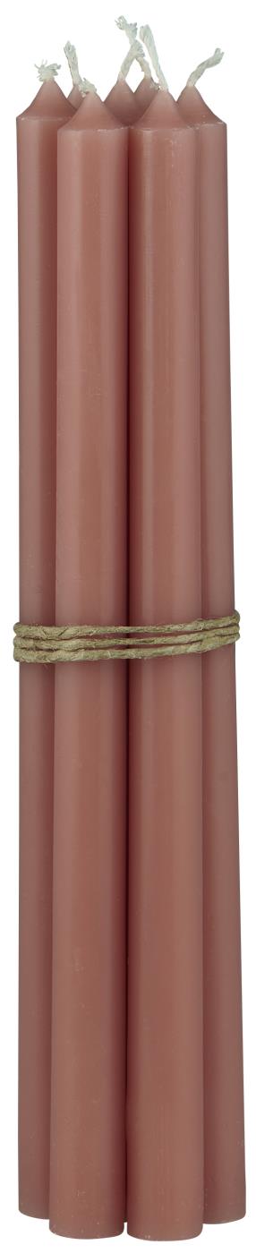 Ib Laursen Kerzen in Rosa - lang & dünn 6er Set Bündel