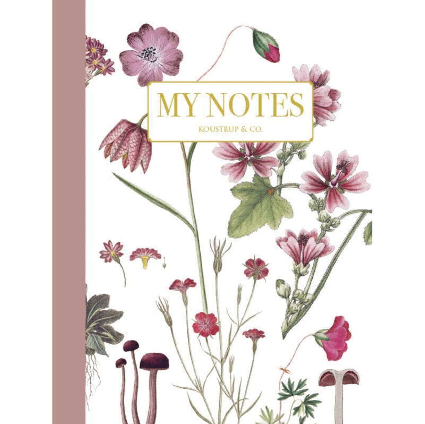 KOUSTRUP & CO Papeterie - A5 Notizbuch Blumen rosa