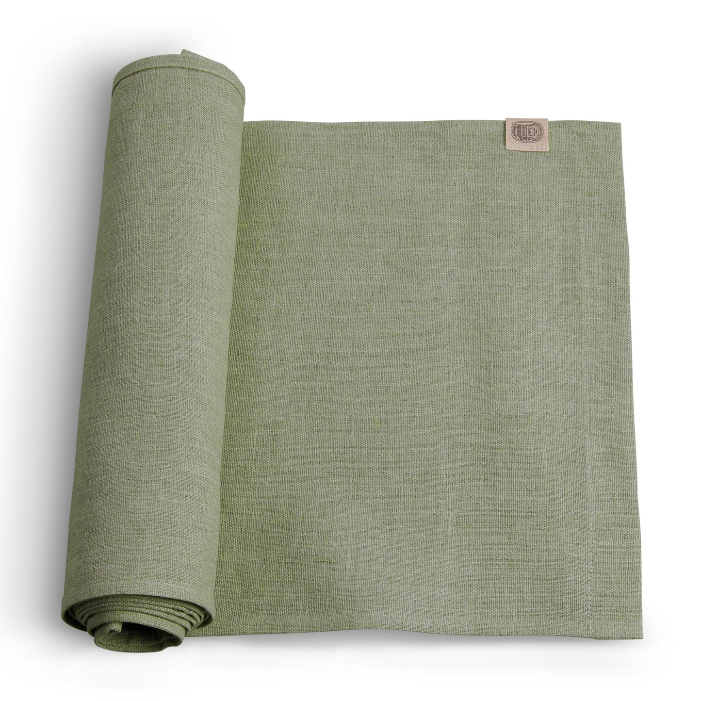 Lovely Linen Tischläufer Leinen - staubgrün