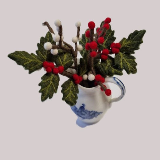 Gry & Sif Filzblumen Strauß - Klein - Winter/Weihnachten