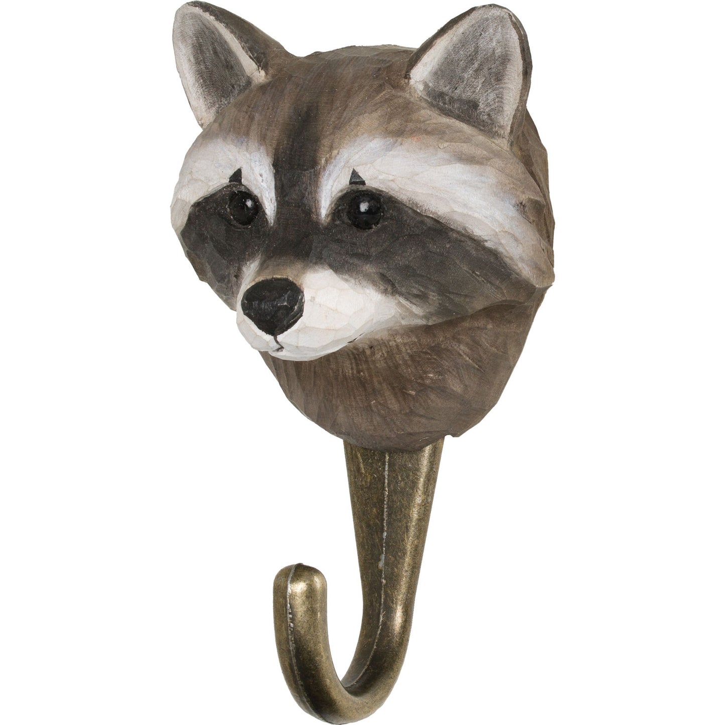 Wildlife Garden Dekohaken aus Holz Waschbär - Handgemacht