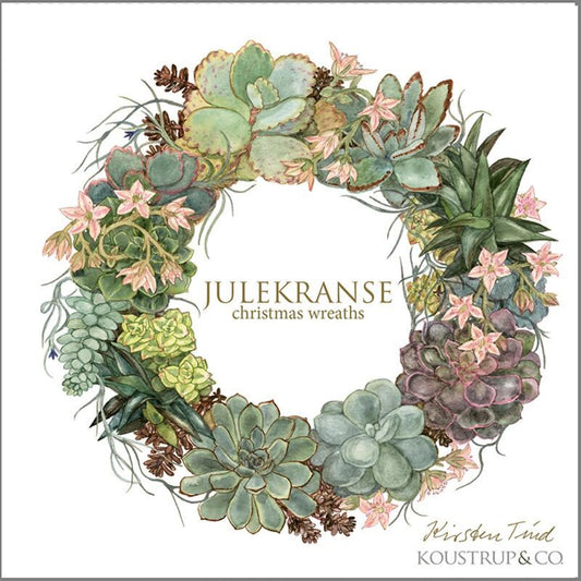 KOUSTRUP & CO Papeterie - Quadrat-Postkarten Set Weihnachten - 8 Stück