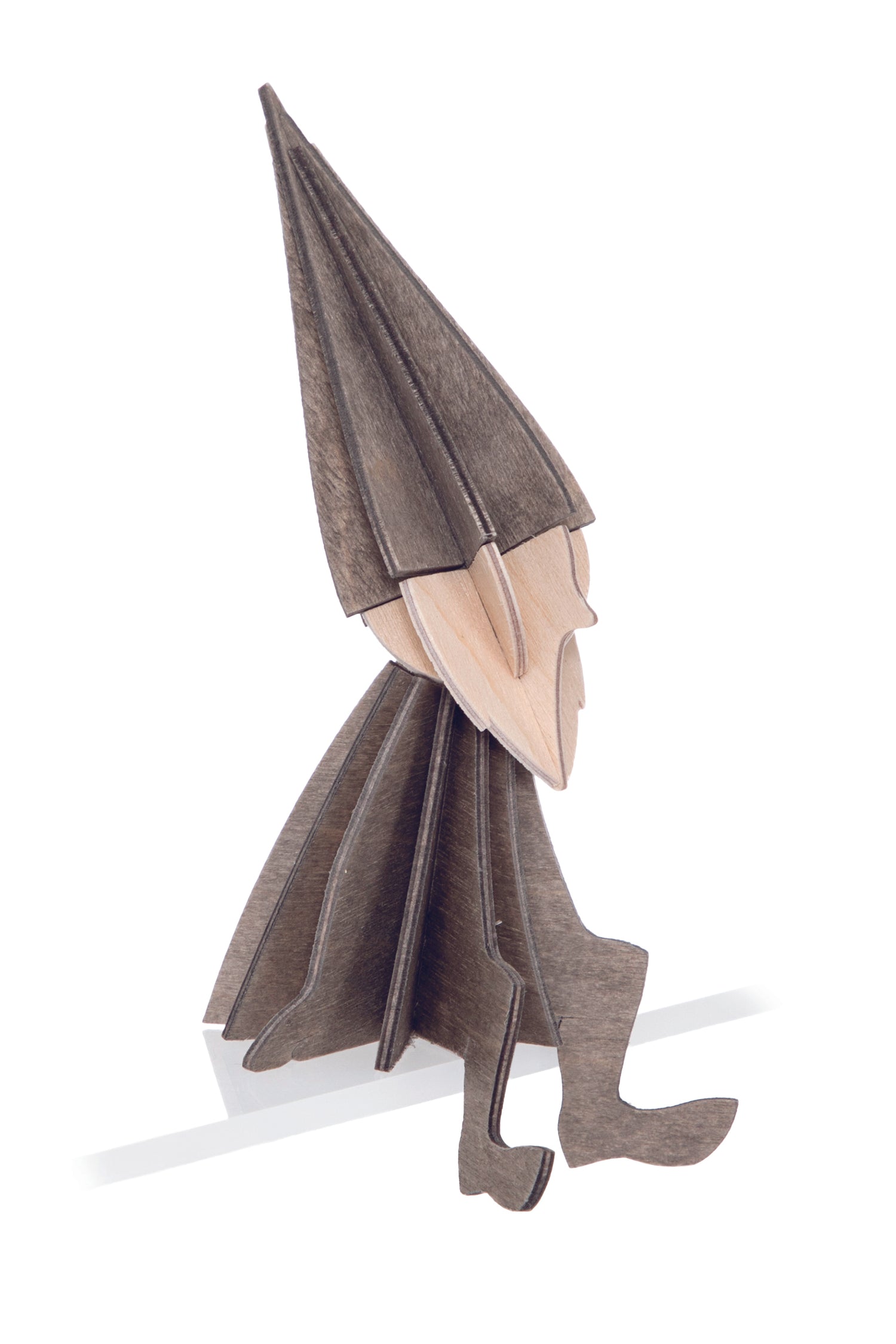 lovi Holzfigur Nisse/Wichtel/Elf 8cm grau