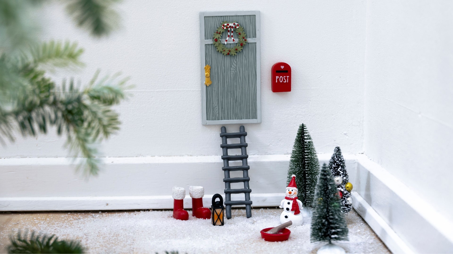 Weihnachtsweilt mit Nisse und Wichteltür